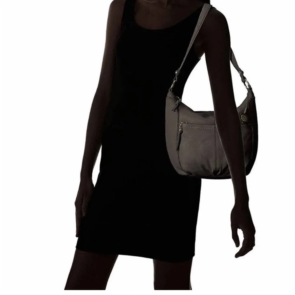 The‎ Sak Iris hobo shoulder bag gray pebble leather purse boho y2k 2010s vtg